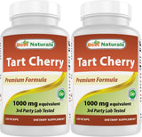 Best Naturals Extrait cerise acidulée 1000 mg – bouteille, prise facile au quotidien.
