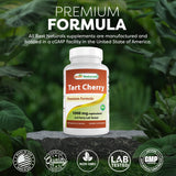 Best Naturals Extrait cerise acidulée 1000 mg – tableau nutritionnel clair.