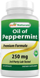 Best Naturals huile de menthe poivrée – capsules faciles à avaler pour le soutien digestif.