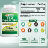 Best Naturals Capsules Menthe Poivrée – format pratique pour ingestion quotidienne.