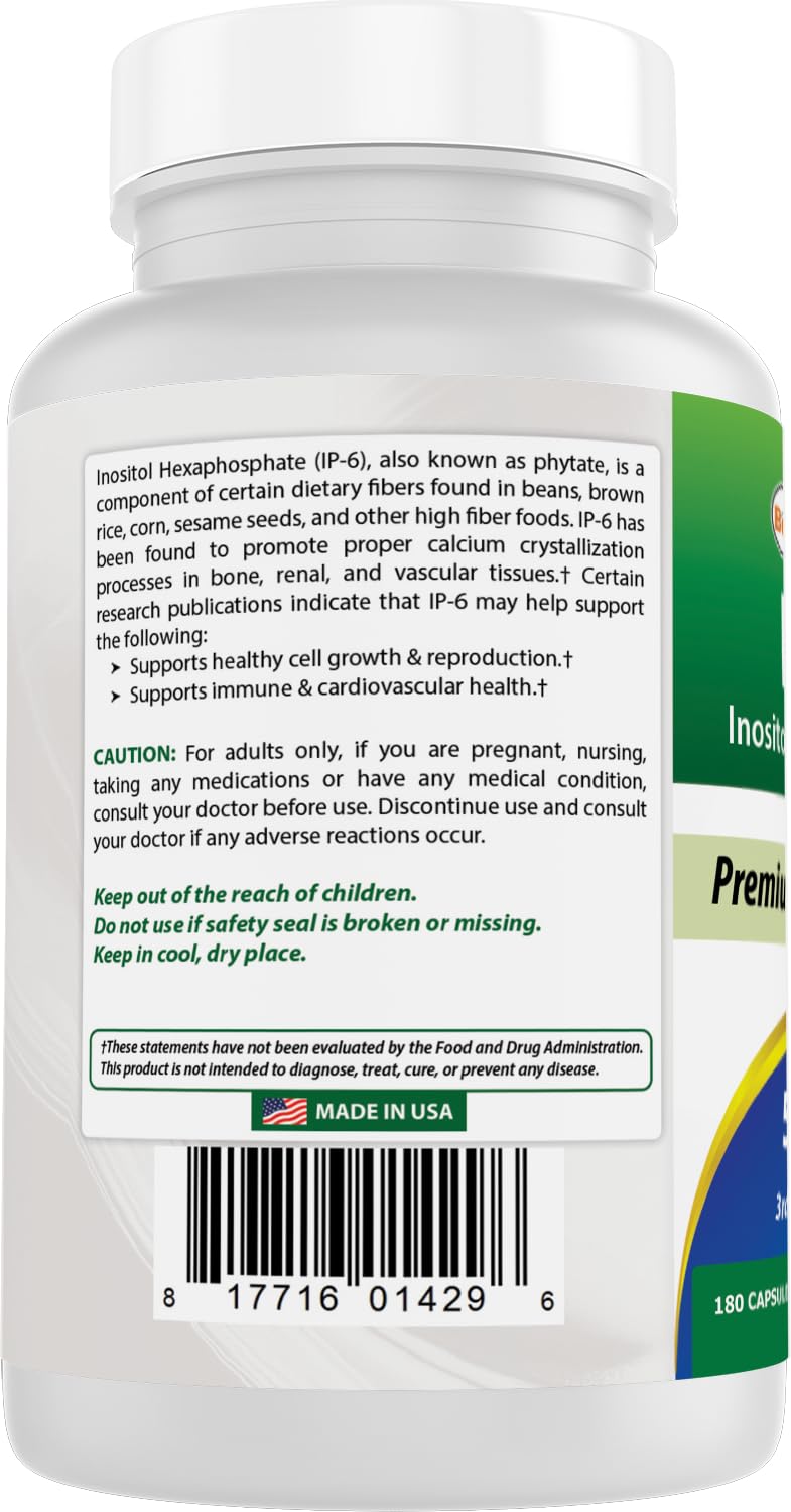 Best Naturals IP-6 510 mg – sans colorants ni arômes artificiels