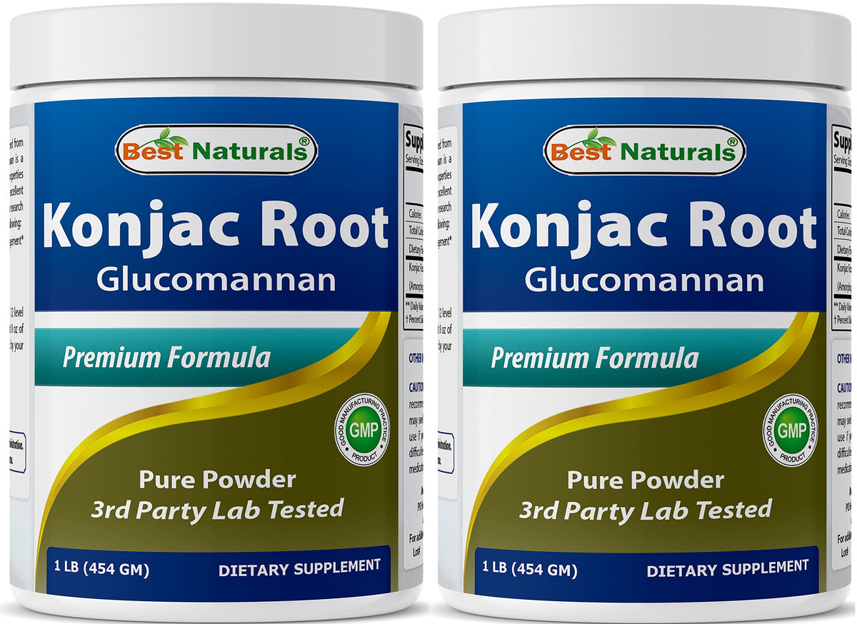 Best Naturals Konjac glucomannane — étiquette du produit pour traçabilité et transparence