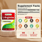 Best Naturals L-Arginine Poudre, dose-cuillère pour un dosage clair.