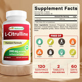 Étiquette Best Naturals L-Citrulline indiquant pureté et sans OGM.