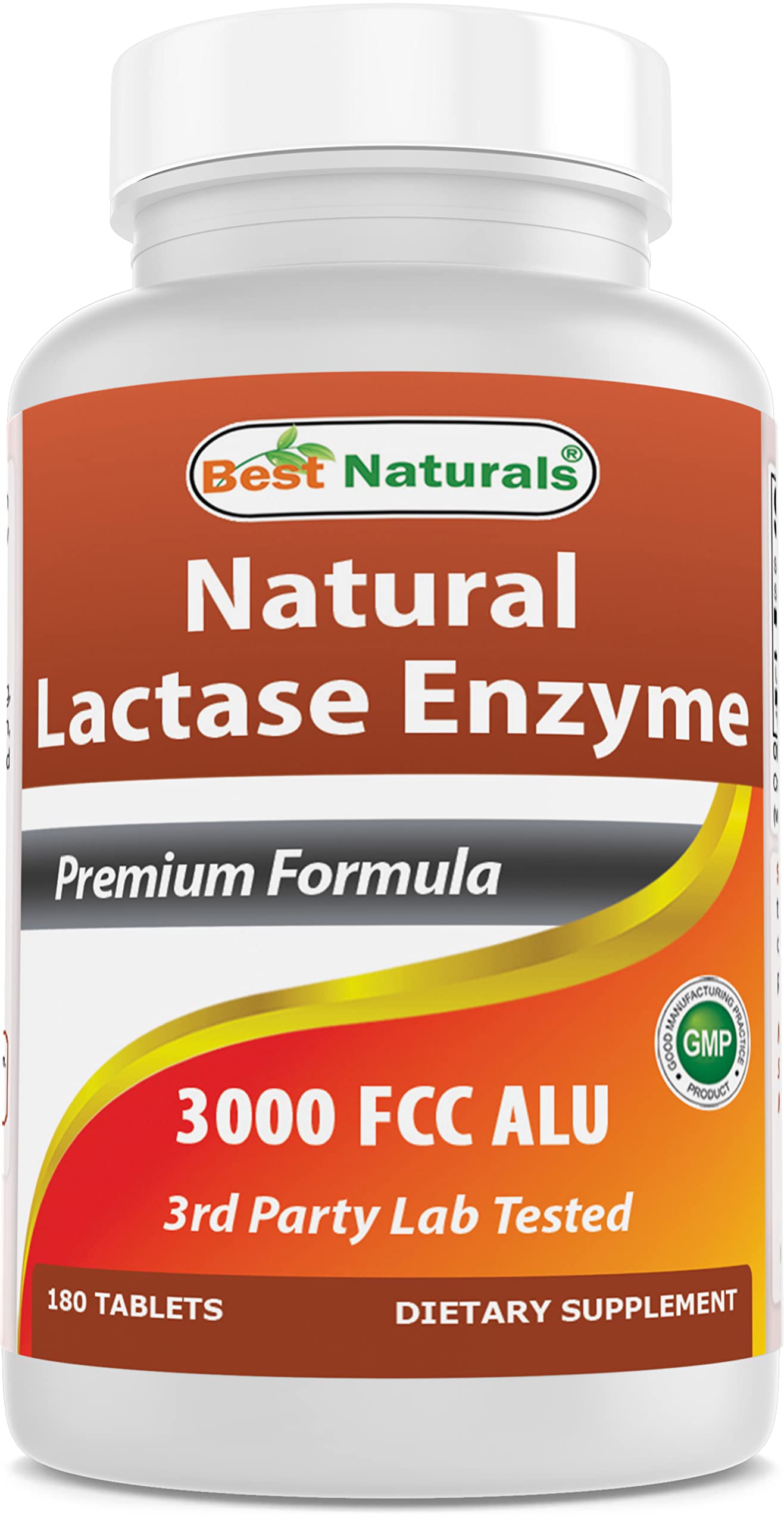 Best Naturals Lactase 3000, tablettes sans gluten et sans OGM, sécurité alimentaire.
