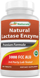 Best Naturals Lactase 3000, tablettes sans gluten et sans OGM, sécurité alimentaire.