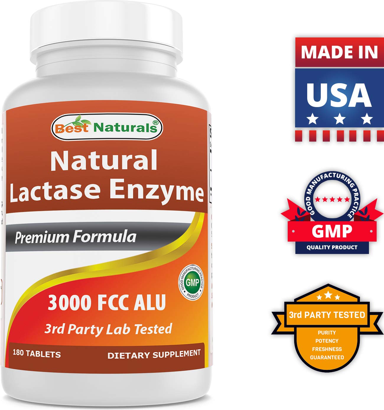Best Naturals Lactase 3000, usage rapide et pratique lors des repas.