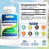 Best Naturals Lactoferrine - capsules vertes en gros plan, usage quotidien potentiel.