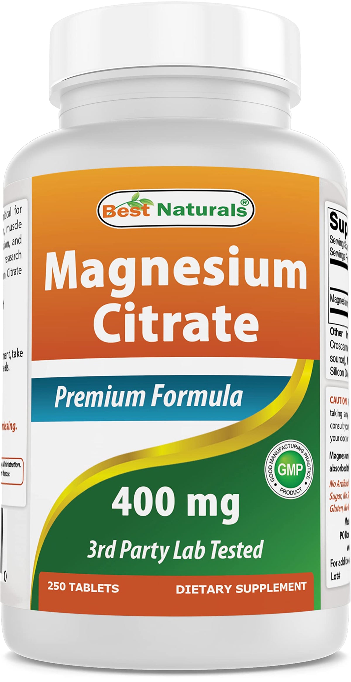 Best Naturals Magnésium Citrate – bouteille prête pour une supplémentation quotidienne pratique.
