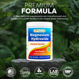 Best Naturals Magnésium Hydroxyde Poudre – sans additifs, pratique et polyvalente au quotidien.