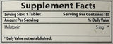 Best Naturals Mélatonine 5 mg, dosage 5 mg - contrôle simple et précis.
