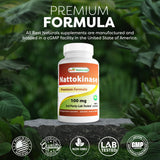 Best Naturals Nattokinase — sans additifs artificiels ni conservateurs.