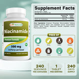 Best Naturals Niacinamide 500 mg – prise simple et discrète pour le quotidien.
