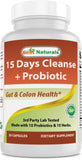 Best Naturals: bouteille quinze jours nettoyage intestinal pour soutien digestif naturel.
