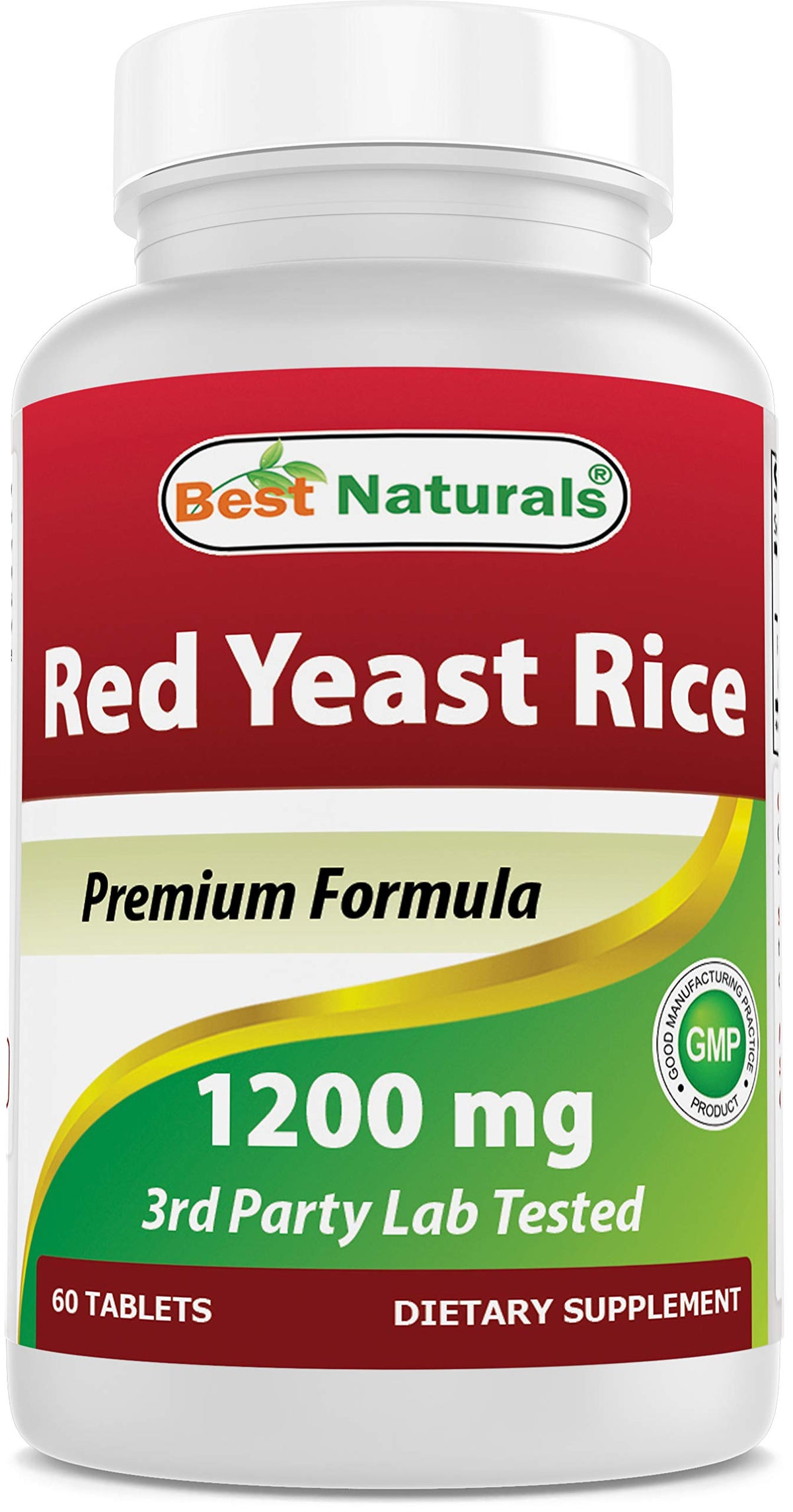 Best Naturals – flacon riz de levure rouge, 60 comprimés, pratique à intégrer dans la routine.