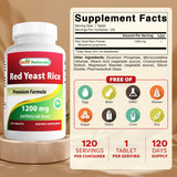 Comprimé de riz rouge fermenté de Best Naturals, formulation 1200 mg pour une dose concentrée