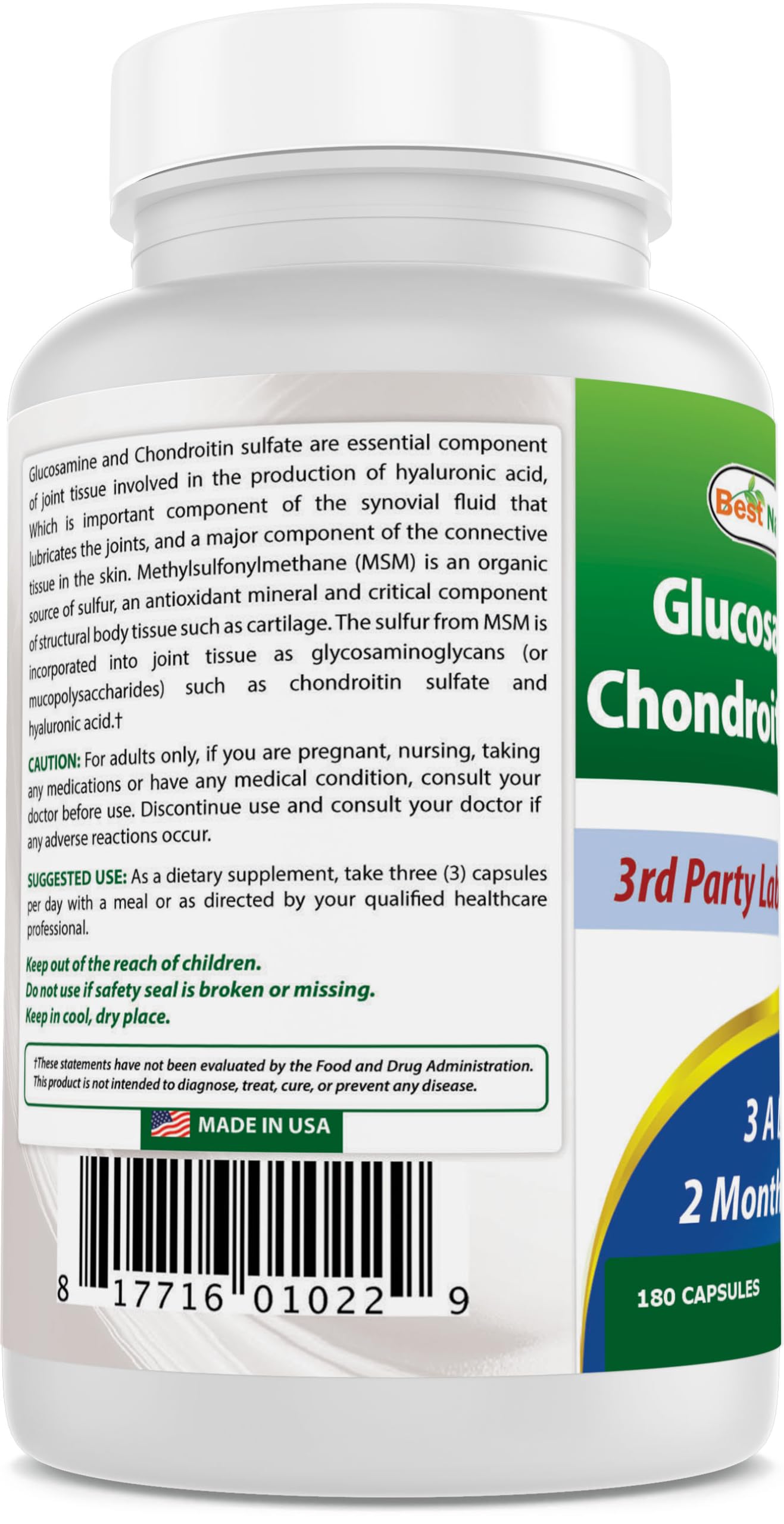 Best Naturals sans sodium, profil nutritionnel simple pour l'équilibre.