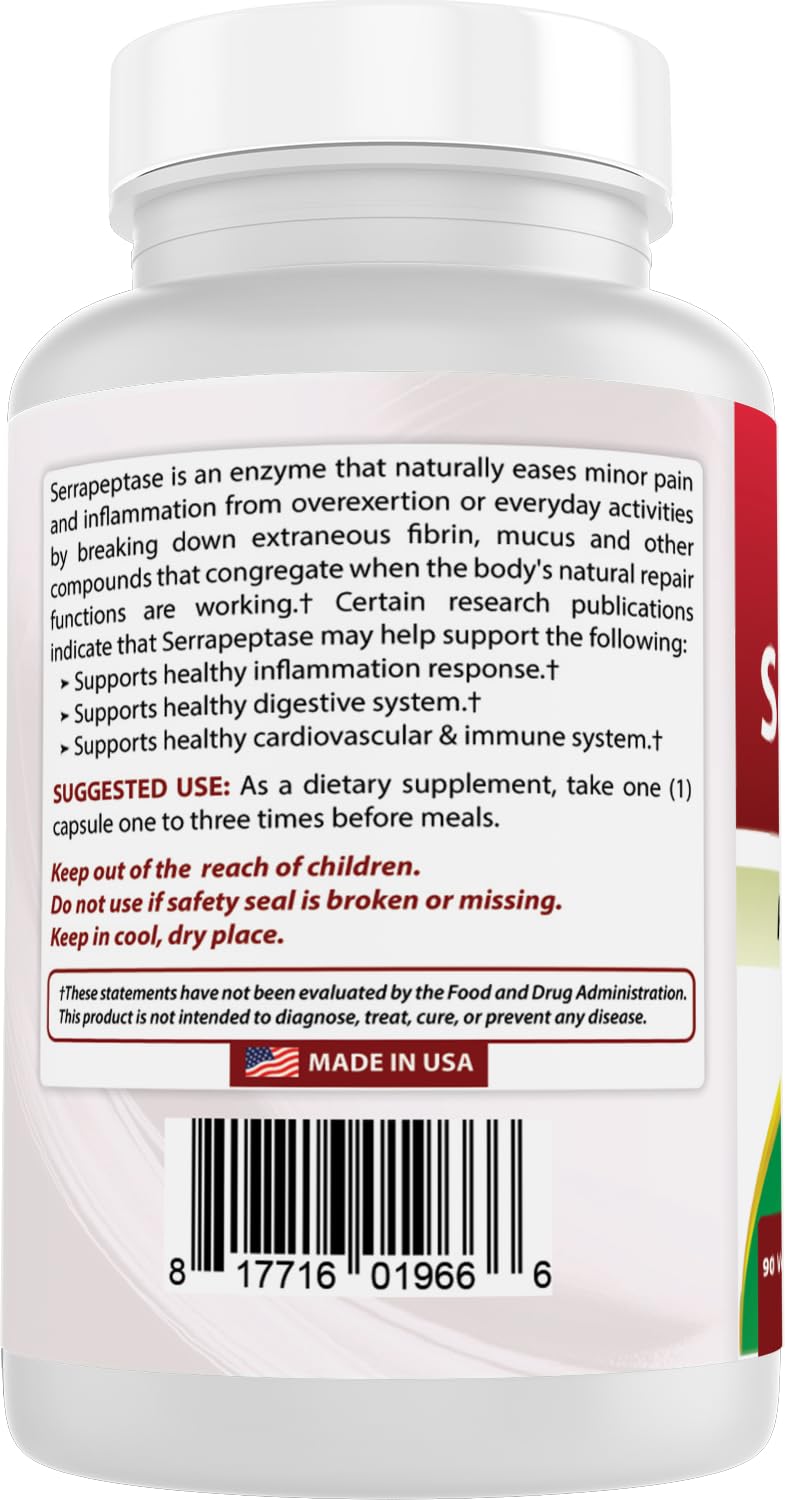 Best Naturals Serrapeptase – Informations utiles et traçabilité assurée.