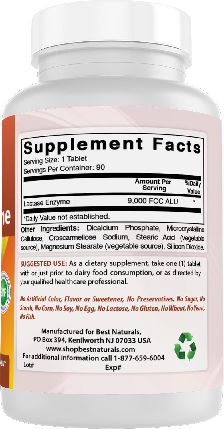 Accessoire pratique Best Naturals intolérance-lactose pour repas serein.