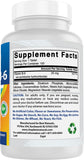 Best Naturals Vitamine B6 25mg – ingrédients sans colorants ni arômes artificiels.