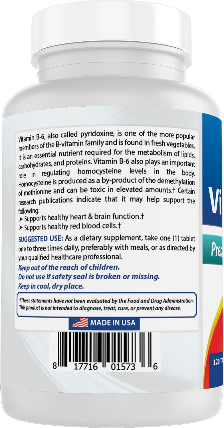 Best Naturals Vitamine B6 25mg – prise quotidienne facile et discrète.