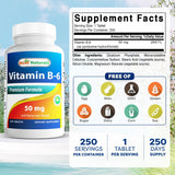 Best Naturals Vitamine B6 50 mg, étiquette, traçabilité et qualité certifiée