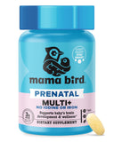 Mama Bird Best Nest Wellness, bouteille prénatale, soutien cérébral et digestion en douceur.
