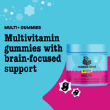 Best Nest Wellness Multi Plus Gummies : gomme framboise facile à mâcher, plaisir pour l'enfant.
