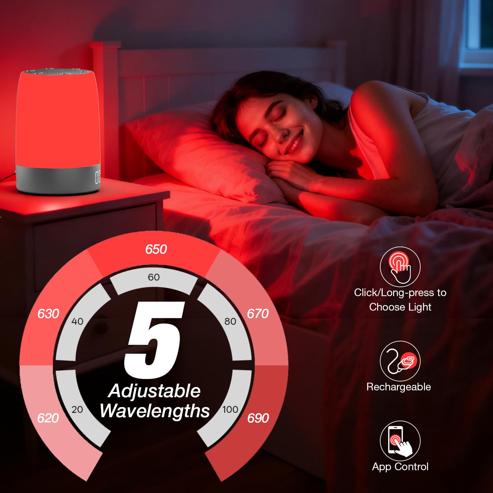 Bestkid bruit blanc connexion sans fil – son apaisant pour une chambre calme.