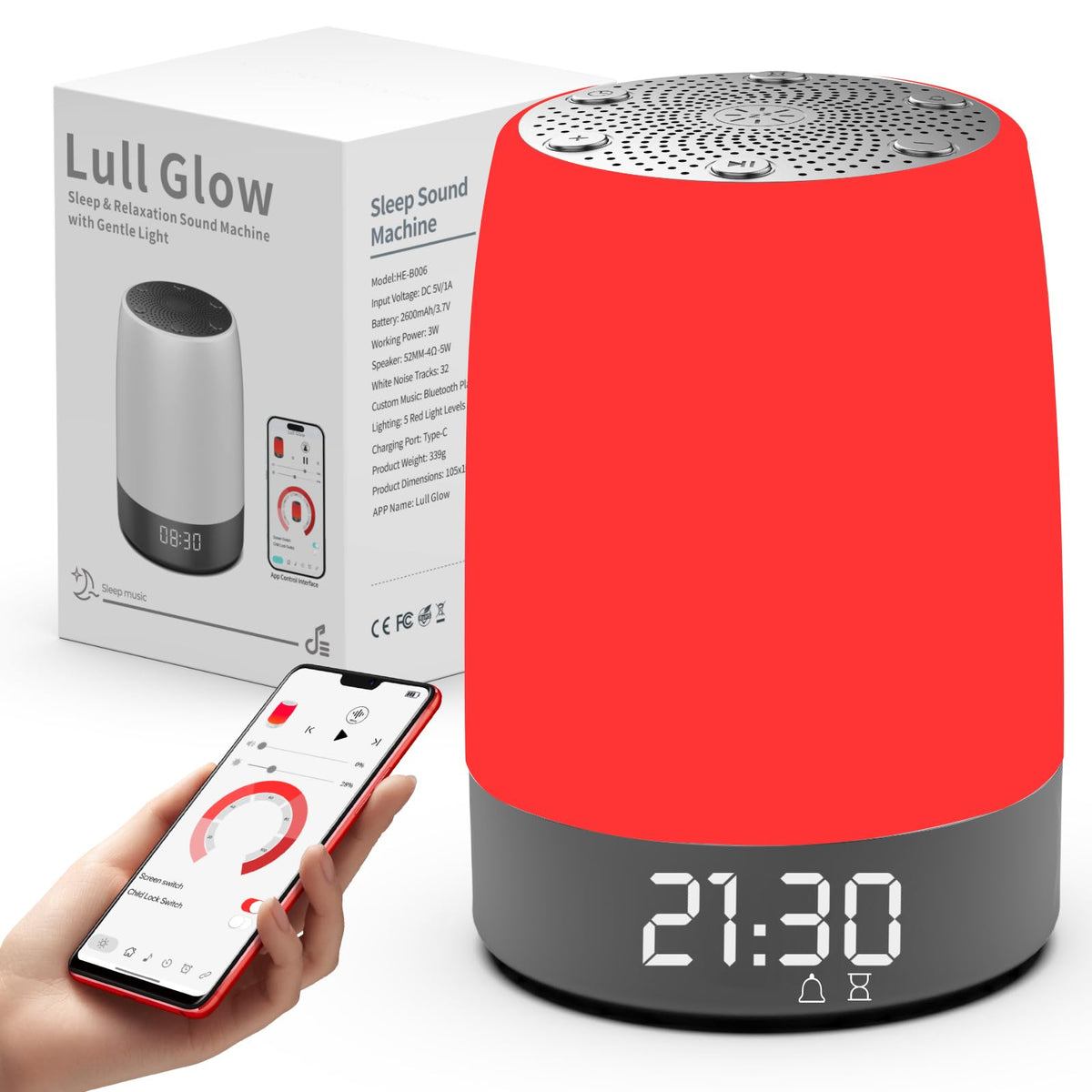 Bestkid lampe rouge Sommeil – ambiance apaisante au coucher.