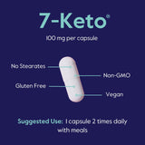 Dose 100 mg BESTVITE 7-Keto, format quotidien pratique.