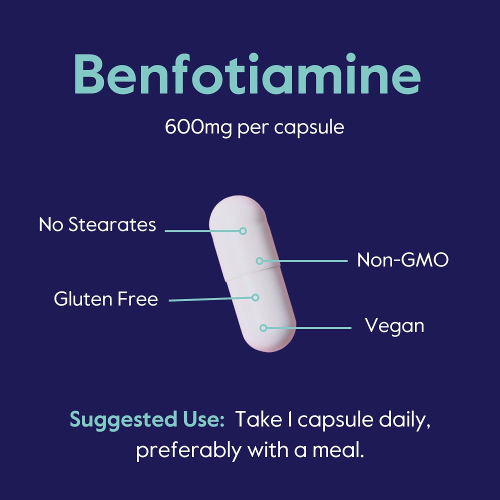 Bestvite Benfotiamine 600 mg – fiche produit montrant caractéristiques et certifications.