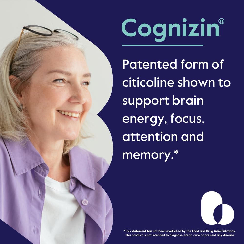 BESTVITE Cognizin: capsules végétariennes pour l'énergie cérébrale et la clarté.