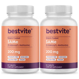 BESTVITE SAM-E: bouteille-pilules avec enrobage entérique pour stabilité et biodisponibilité