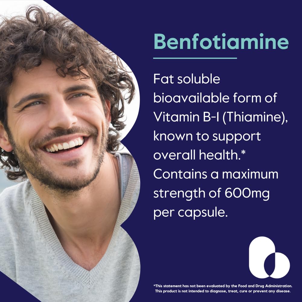 Bestvite Ultra Benfotiamine 600 mg – bouteille pratique pour usage quotidien.