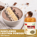 Besway Lécithine Tournesol doseur inclus pour doser facilement l’ajout dans les shakes.