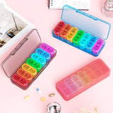 Betife BPA-free plastique, stockage sûr des medicaments quotidiens.
