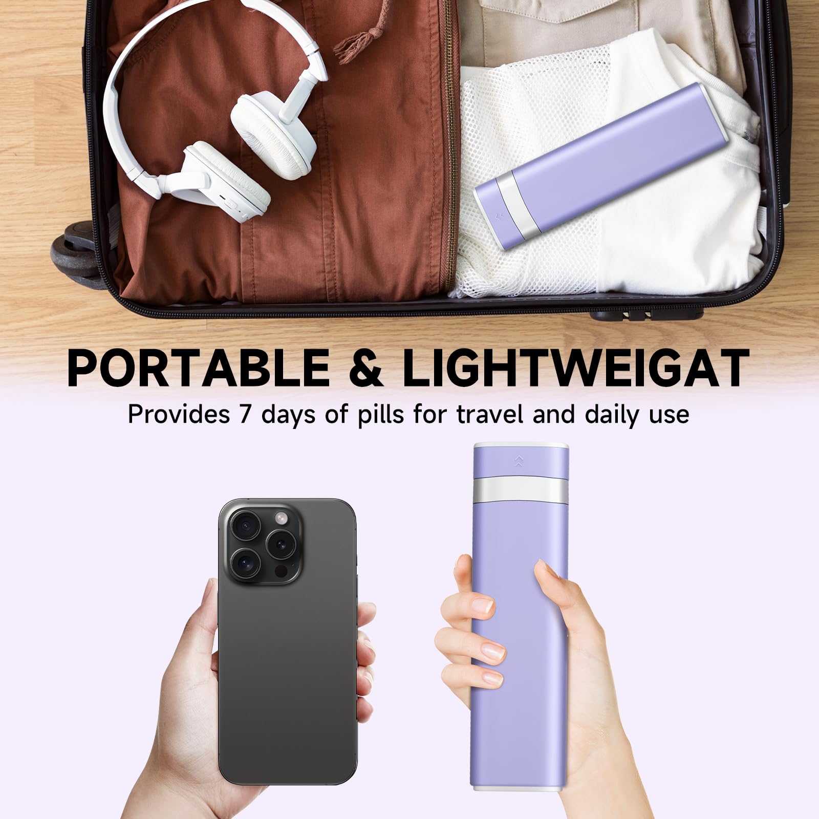 Betife design moderne violet, portable et élégant.