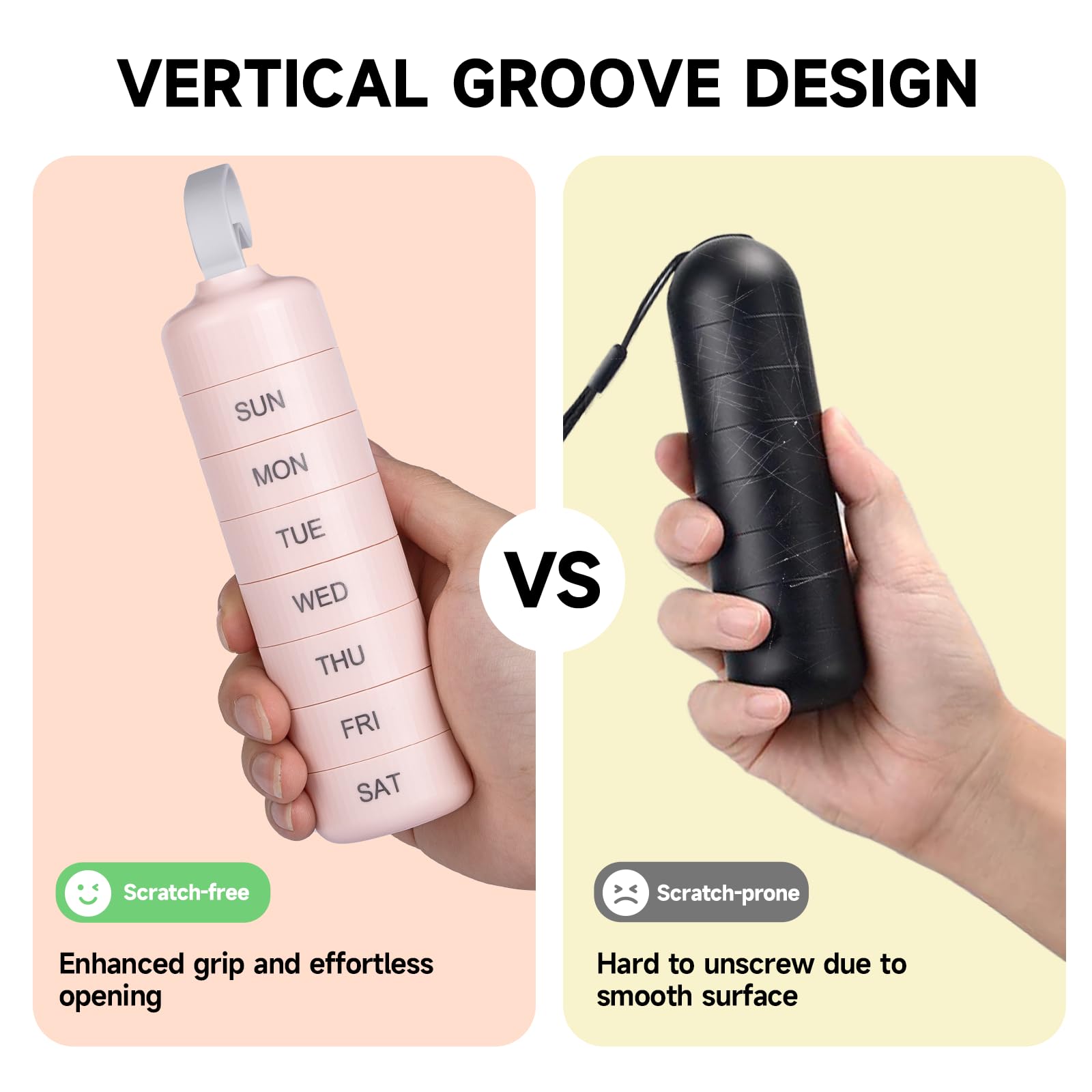 Betife design étanche et hermétique rose, protège le contenu