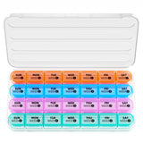 Betife organise les pilules du mois dans une boîte compacte et pratique.