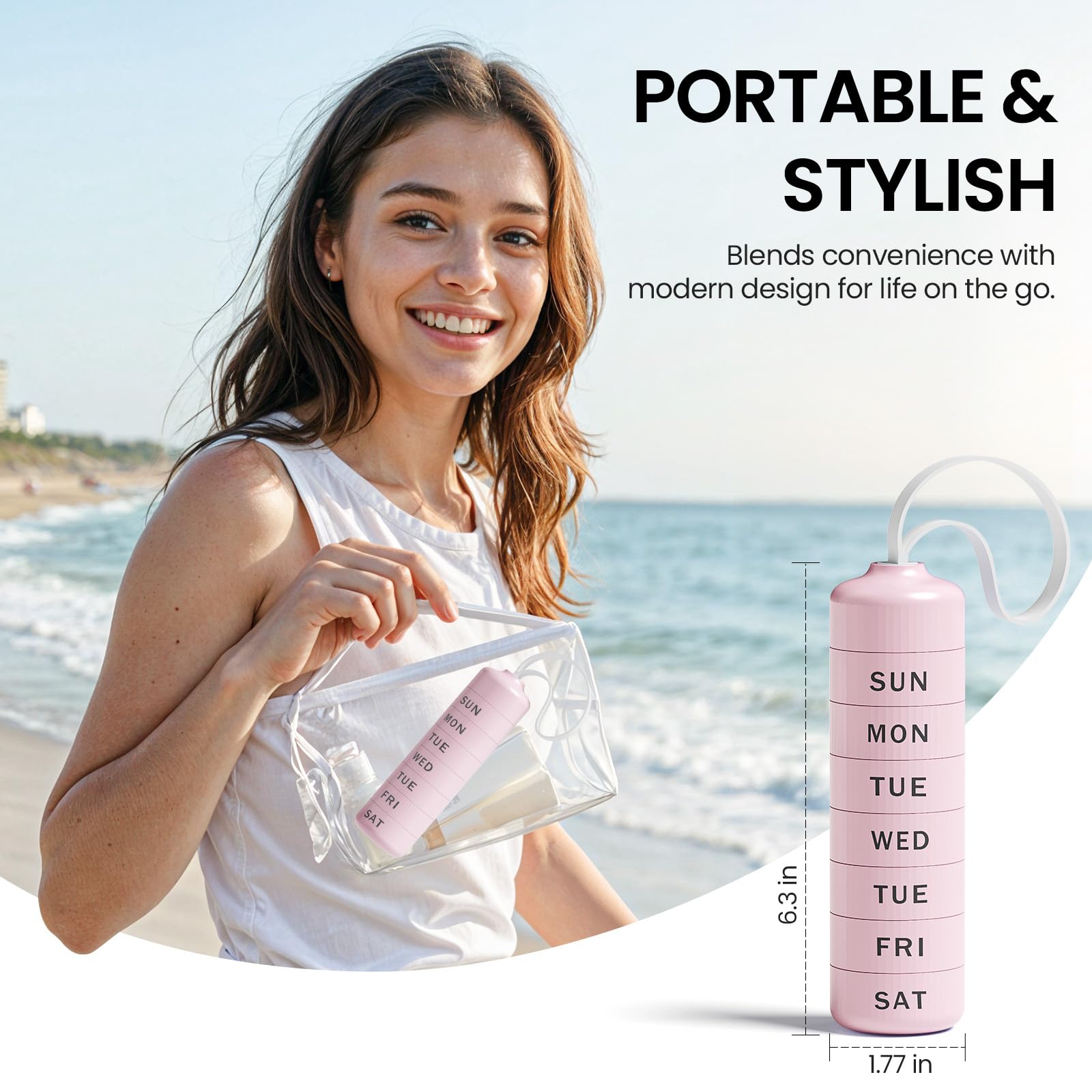 Betife organisation quotidienne rose, rangement clair et accessible