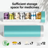 Betife organiseur pilules grande capacité permet de ranger vitamines et compléments.