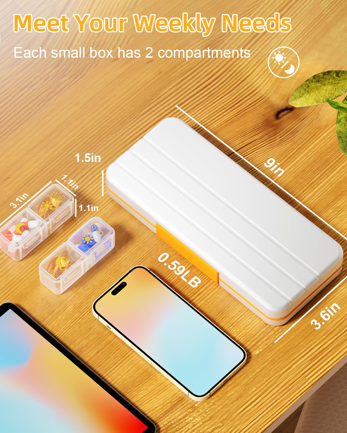 Betife format portable et compact, facile à glisser dans une poche.