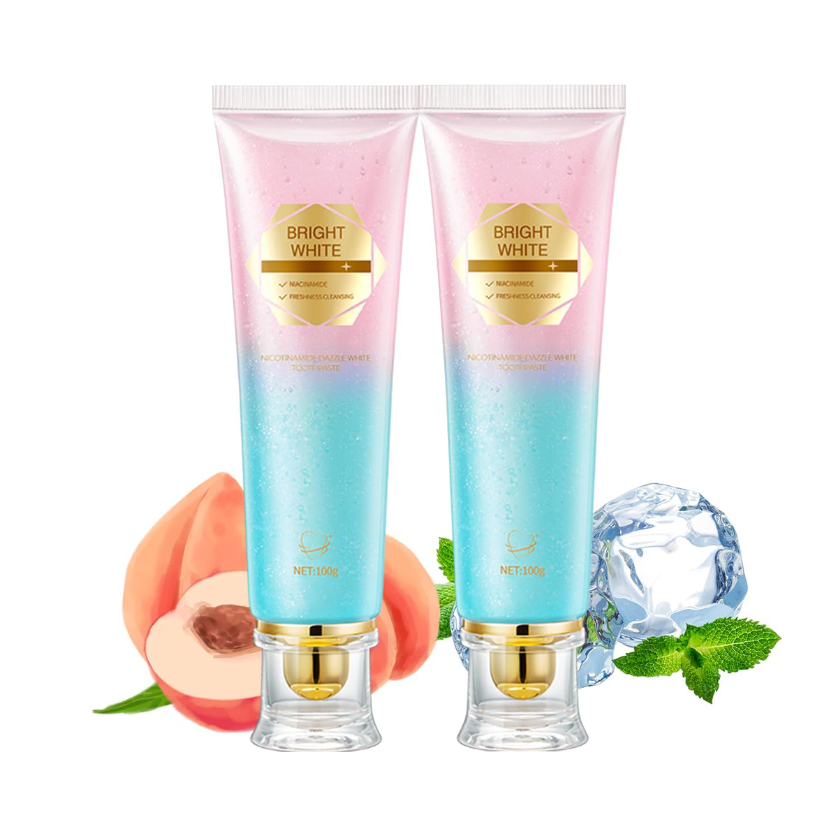 BETTENKO Niacinamide blanchiment doux sur tube, sourire plus lumineux.