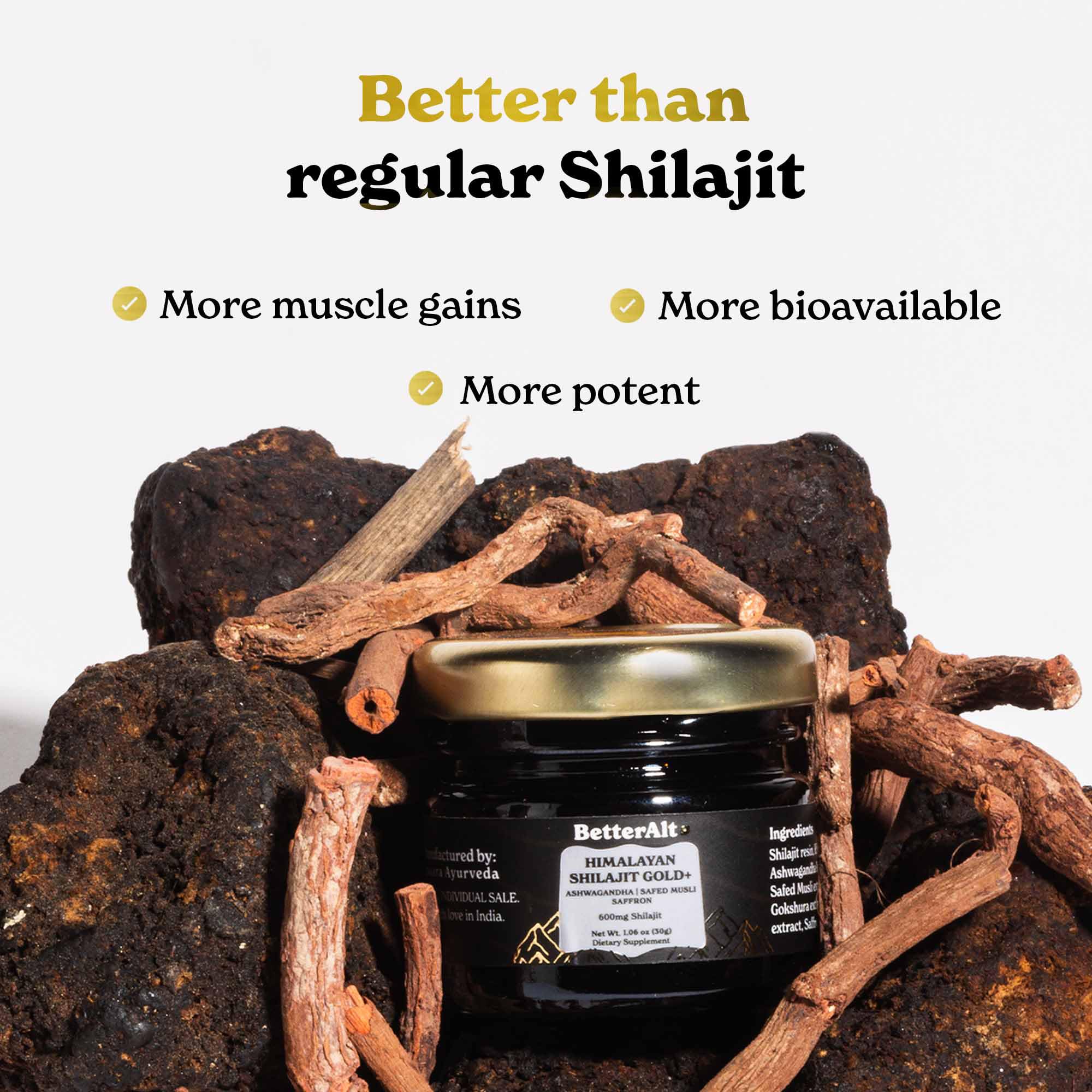 Better Alt Shilajit Gold – laboratoire certifié garantissant pureté et sécurité.