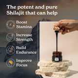 Better Alt résine Shilajit Himalaya — dissolution rapide dans eau ou lait.