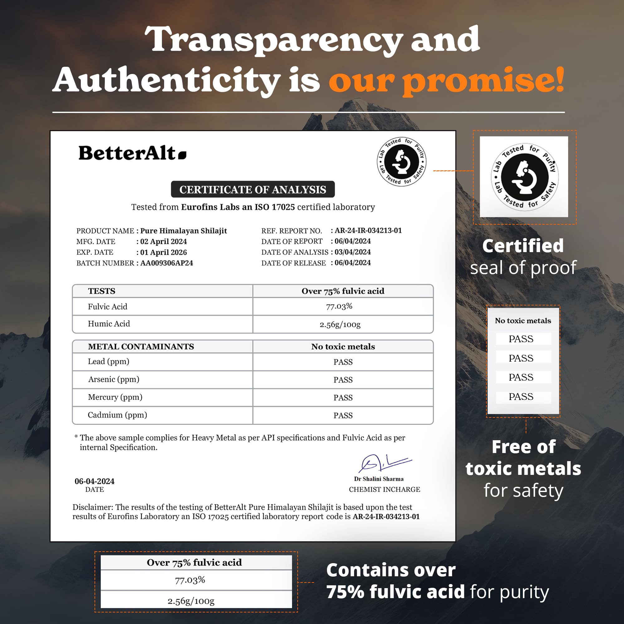 Better Alt résine Shilajit Himalayenne, bouteille prête à l’emploi quotidien.