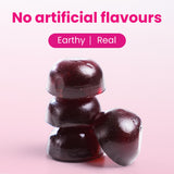 Saveur fraise naturelle des bonbons She-Lajit sans artificiels.