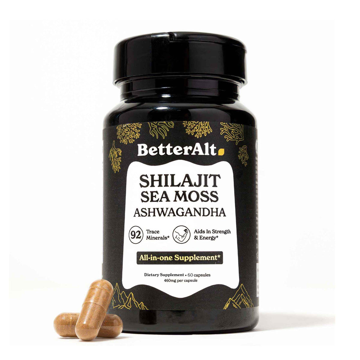 Better Alt Shilajit Tout-en-Un – capsules, énergie naturelle quotidienne.