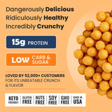 Puffs cheddar en portion pratique parfait après l’entraînement et en déplacement